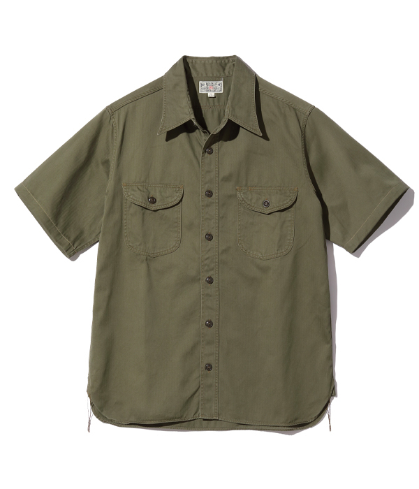 2023年6月8日入荷/ Lot No. BR38401 / HERRINGBONE WORK SHIRTS (SHORT SLEEVE)