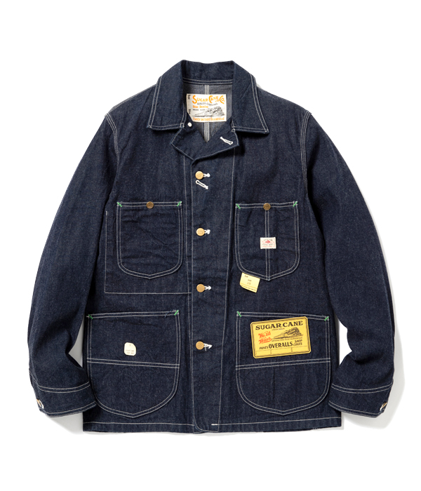 SUGAR CANE / シュガーケーン | 11oz. BLUE DENIM WORK COAT デニム ワークコート カバーオールジャケット | インディゴ | メンズ