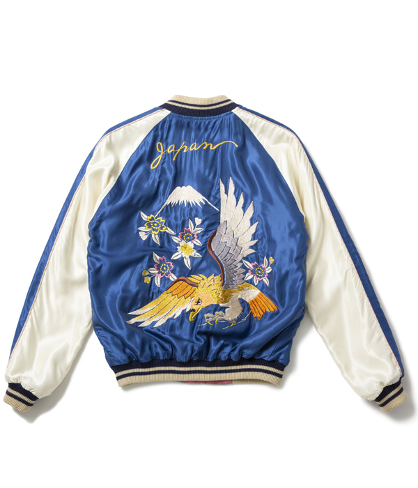 Lot No. TT14571-125 / Early 1950s Style Acetate Souvenir Jacket “EAGLE” ×  “JAPAN MAP”-TOYO ENTERPRISE ONLINE STORE