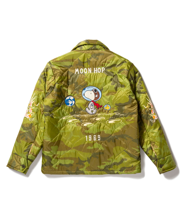 Lot No. TT14470-198 / TAILOR TOYO × PEANUTS (SNOOPY) Late 1960s Style  Vietnam Liner Jacket “MOON HOP” (CAMOUFLAGE)-TOYO ENTERPRISE ONLINE STORE