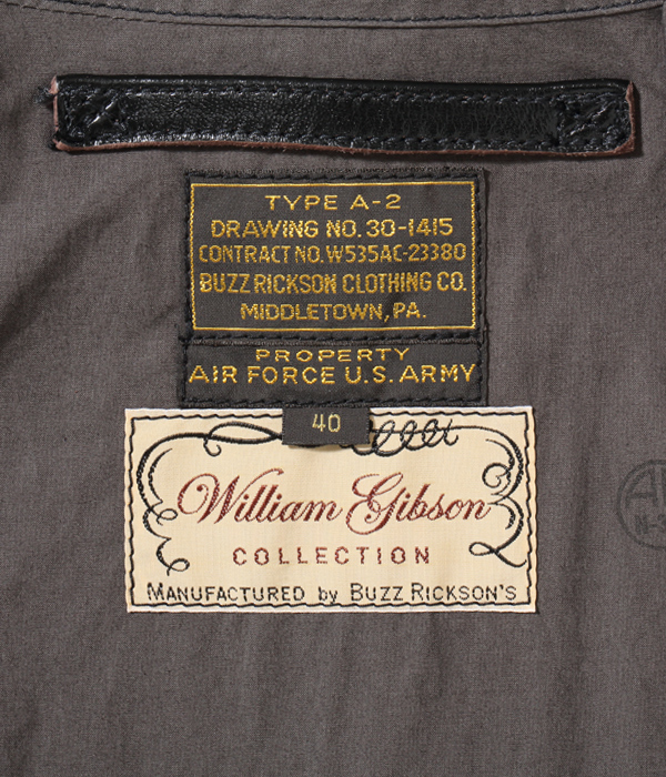 Lot No. BR80596 / WILLIAM GIBSON COLLECTION Type BLACK A-2