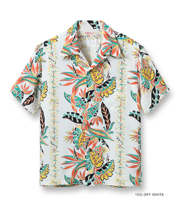 off-whiteオフホワイトsilk shirtシルクシャツalohaアロハ