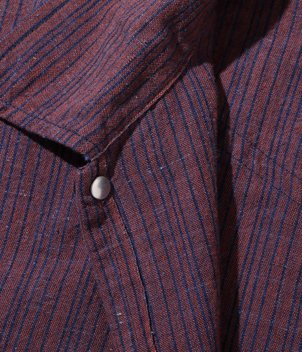 Lot No. SC28940 / 砂糖黍製 5oz. INDIGO STRIPE WORK SHIRT