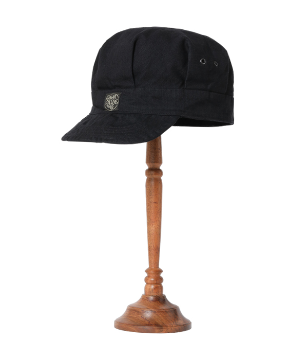 SC02704 / FICTION ROMANCE 11oz. BLACK DENIM WORK CAP - CANE -