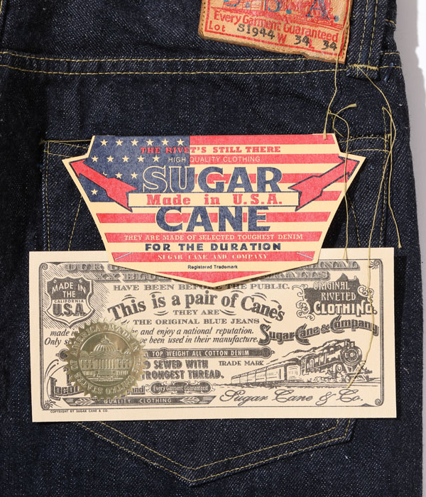 Lot No. SC41944US / SUGAR CANE “Made in USA” 13oz. BLUE DENIM