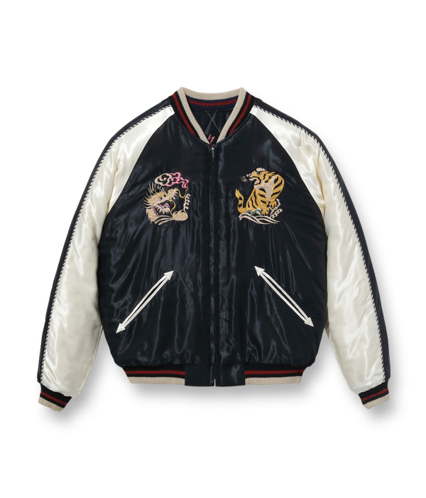 テーラー東洋 SOUVENIR JACKET 龍虎 (珍品) (中綿なし)【M】