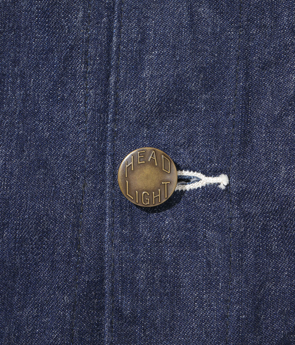 Lot No. HD15234 / HEADLIGHT 10oz. BLUE DENIM WW II WORK COAT
