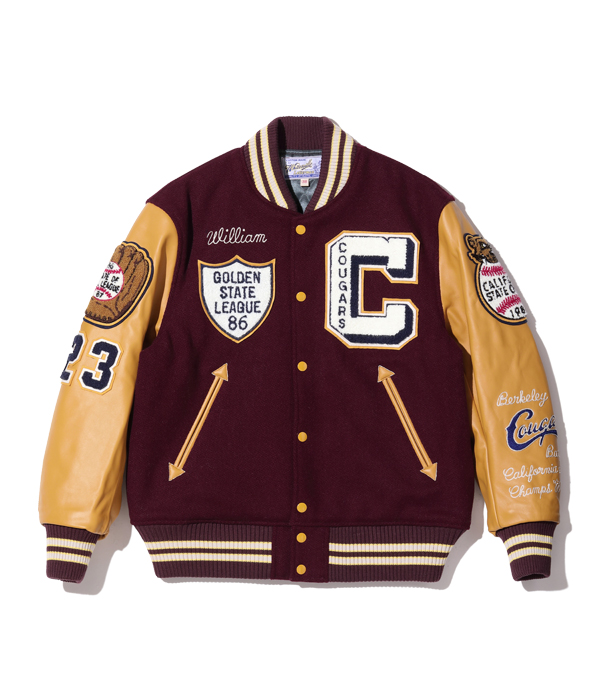 Lot No. WV / oz. WOOL MELTON AWARD JACKET “COUGARS