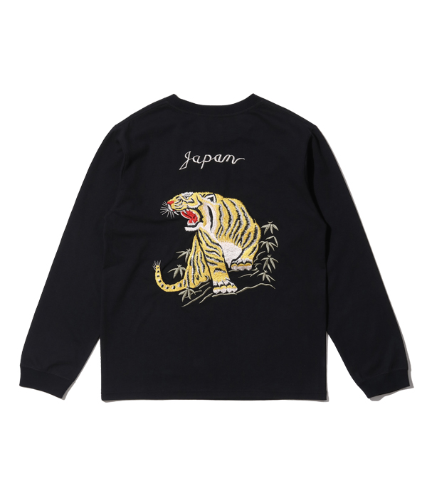 Lot No. TT69298 / LONG SLEEVE SUKA T-SHIRT EMBROIDERED “TIGER 