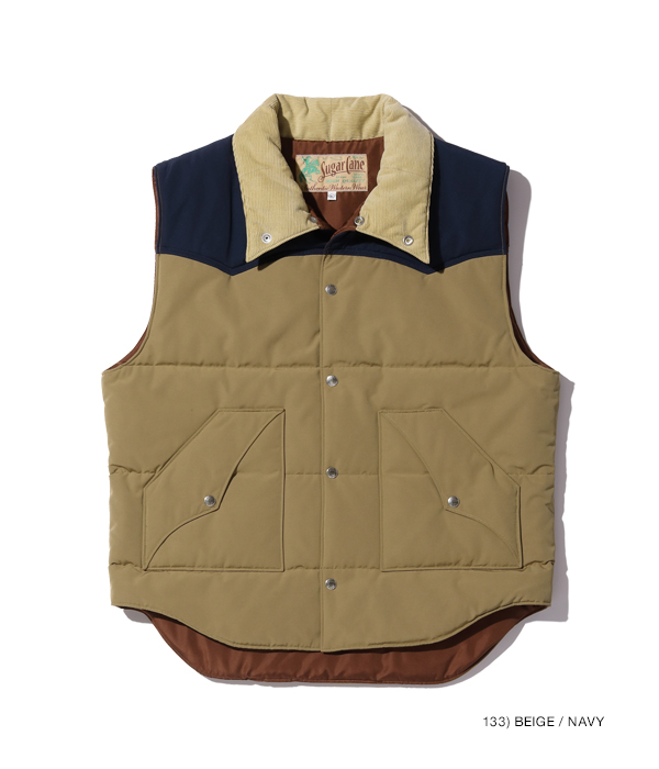 Lot No. SC15400 / T/C PADDING VEST - SUGAR CANE - シュガーケーン