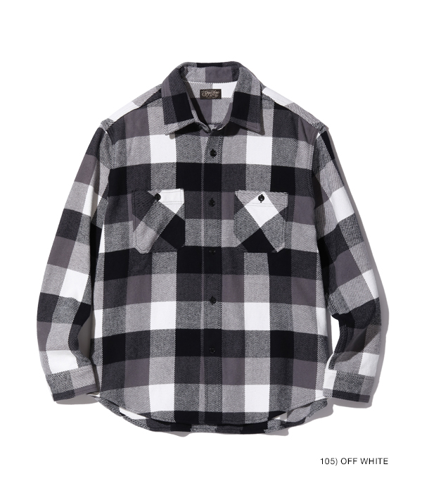 【FIVE BROTHER】HEAVY FLANNEL WORK SHIRT綿100%生産国