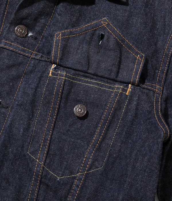 Lot No. SC12962 / 14.25oz. DENIM JACKET 1962 MODEL - SUGAR