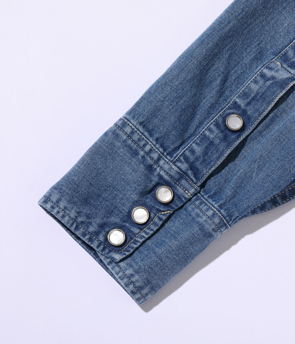 Lot No. SC29250SW / BLUE DENIM WESTERN SHIRT AGED MODEL