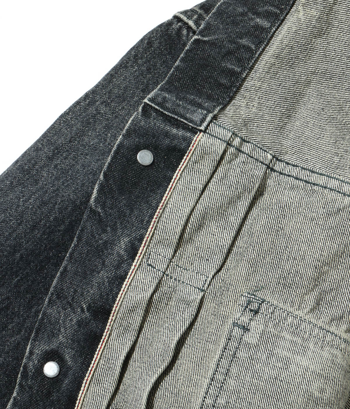 Lot No. SC15650H / 14.25oz. BLACK DENIM JACKET 1953 AGED