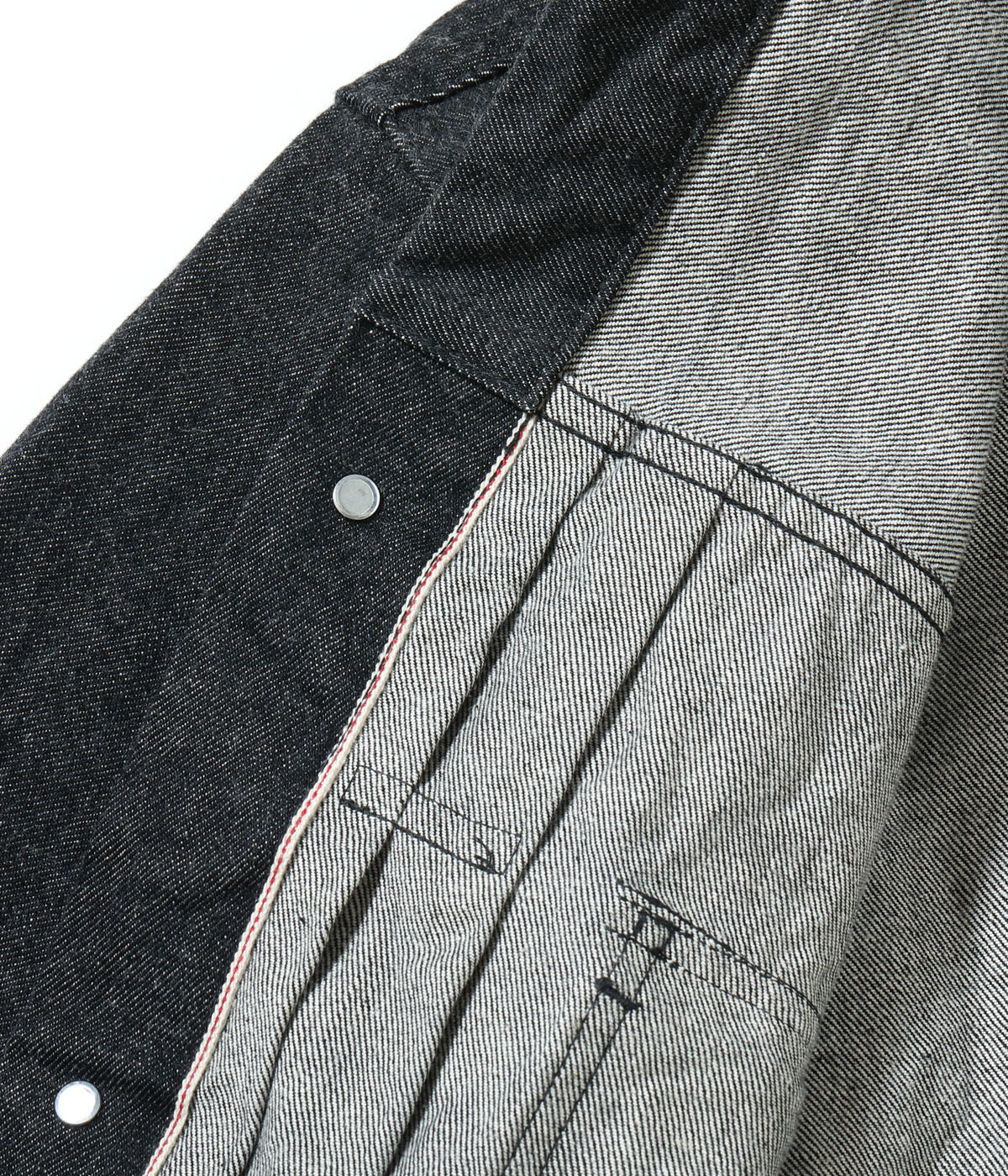 Lot No. SC15650 / 14.25oz. BLACK DENIM JACKET 1953 MODEL